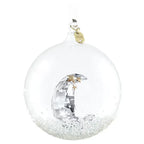 Swarovski Decorazione Natalizia 2025 Edizione Annuale Palla di Vetro con Luna Crescente OGGETTISTICA
