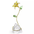 Swarovski Giglio Giallo con Base in Cristallo