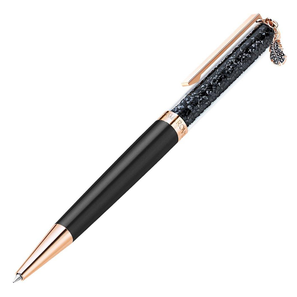 Swarovski Penna Crystalline Feather nero placcato oro rosa 5511232