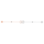 Swarovski Remix Collection Forever Strand bianco, Mix di placcature