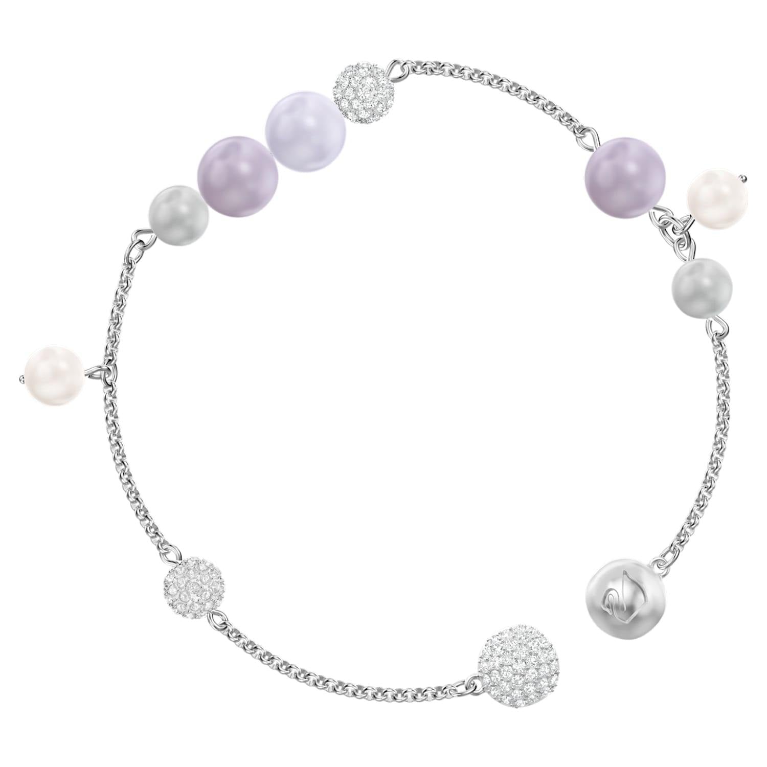 Swarovski Remix Collection Pearl Strand multicolore, Placcatura rodio