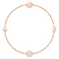 Swarovski Remix Collection Round Strand bianco, Placcato oro rosa