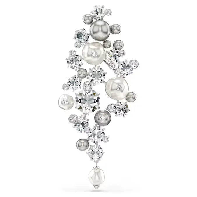 Swarovski Spilla Constella Bianca Placcato Rodio SPILLA